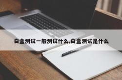 白盒测试一般测试什么,白盒测试是什么